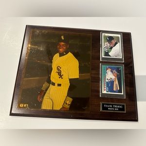 Frank Thomas Chicago White Sox Wall Plaque w/ Photo, Upper Deck/Fleer Cards